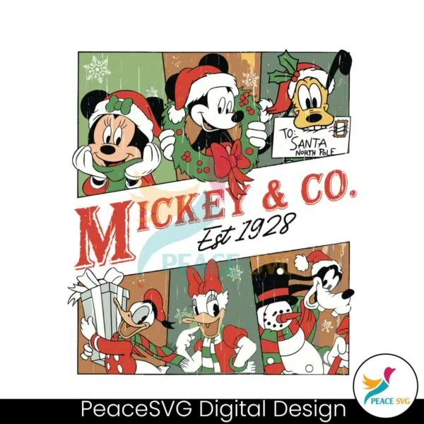 vintage-mickey-and-co-friends-christmas-1928-svg-download