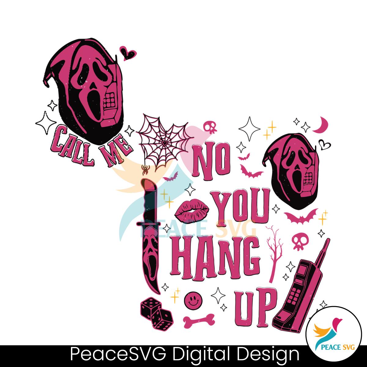 Scream No You Hang Up Scary Ghost SVG Digital Cricut File