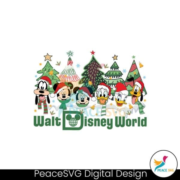 vintage-walt-disney-world-christmas-tree-png-download