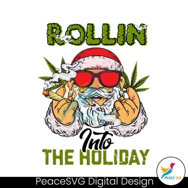 rollin-into-the-holidays-with-santa-claus-smoke-and-hemp-png