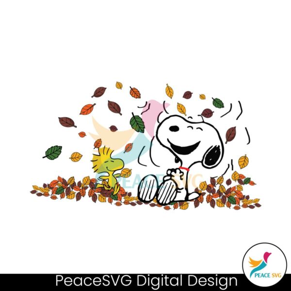 fall-snoopy-with-woodstock-autumn-leaves-svg-file-for-cricut