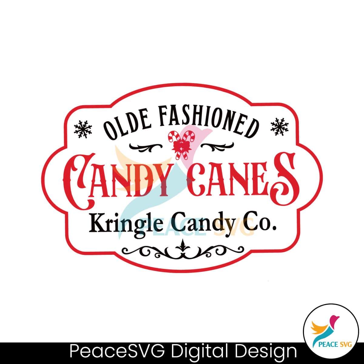 retro-olde-fashioned-candy-cane-kringle-candy-co-svg-file