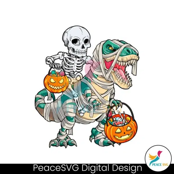 dinosaur-halloween-spooky-saurus-rex-skeleton-png-file