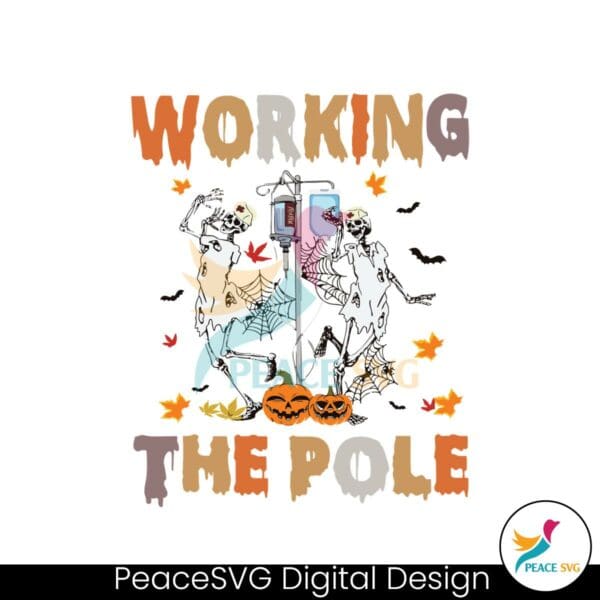 working-the-pole-halloween-spooky-nurse-svg-digital-file