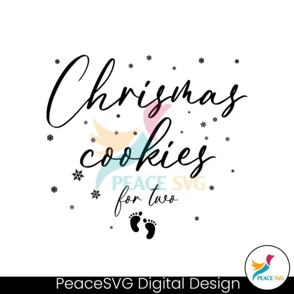 christmas-cookies-for-two-pregnancy-announcement-svg-file