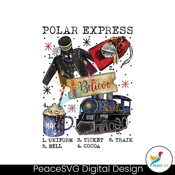 vintage-polar-express-polar-ticket-png-sublimation-design