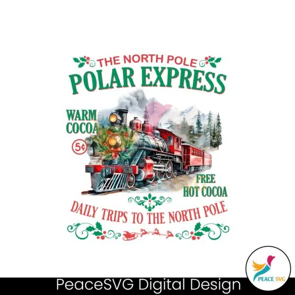 the-north-pole-polar-express-daily-trips-png-download