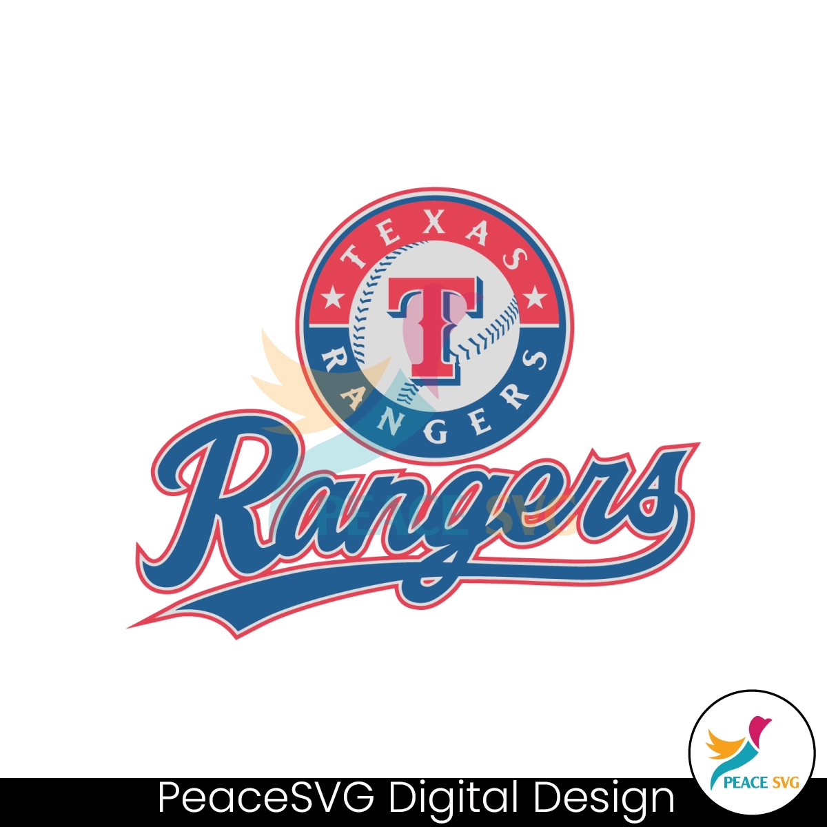 Vintage Texas Ranger Logo American Football SVG Cricut Files » PeaceSVG