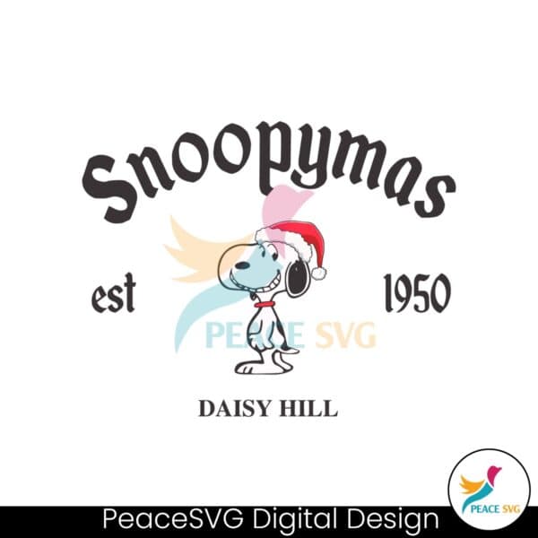 snoopymas-daisy-hill-est-1950-svg-graphic-design-file