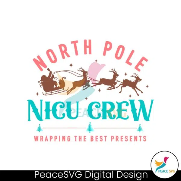 north-pole-nicu-nurse-wrapping-the-best-presents-svg-file