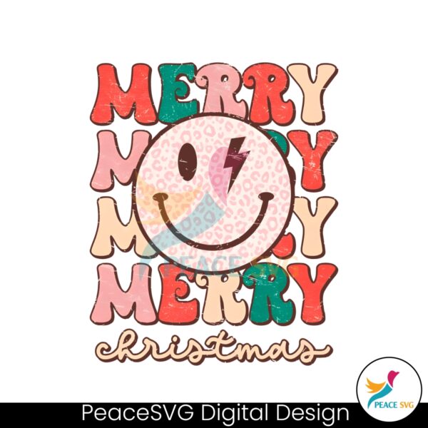 groovy-smiley-face-merry-christmas-png-download