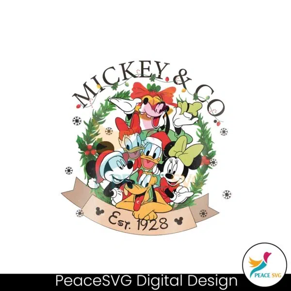 mickey-and-co-est-1928-xmas-wreath-png-sublimation