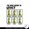 the-many-moods-of-grinch-svg-cutting-digital-file