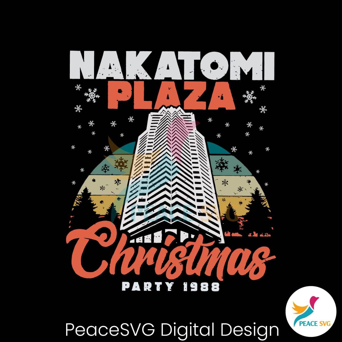 Nakatomi Plaza Christmas Party 1988 SVG File For Cricut » PeaceSVG