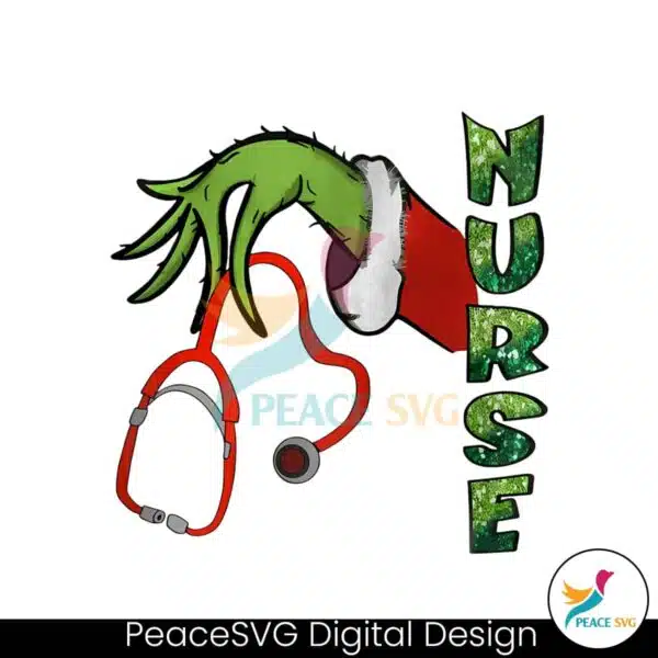 retro-grinch-nurse-stethoscope-png-sublimation-download