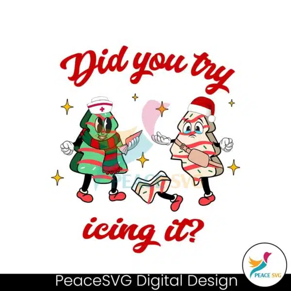 did-you-try-icing-it-nurse-christmas-tree-cake-png-file