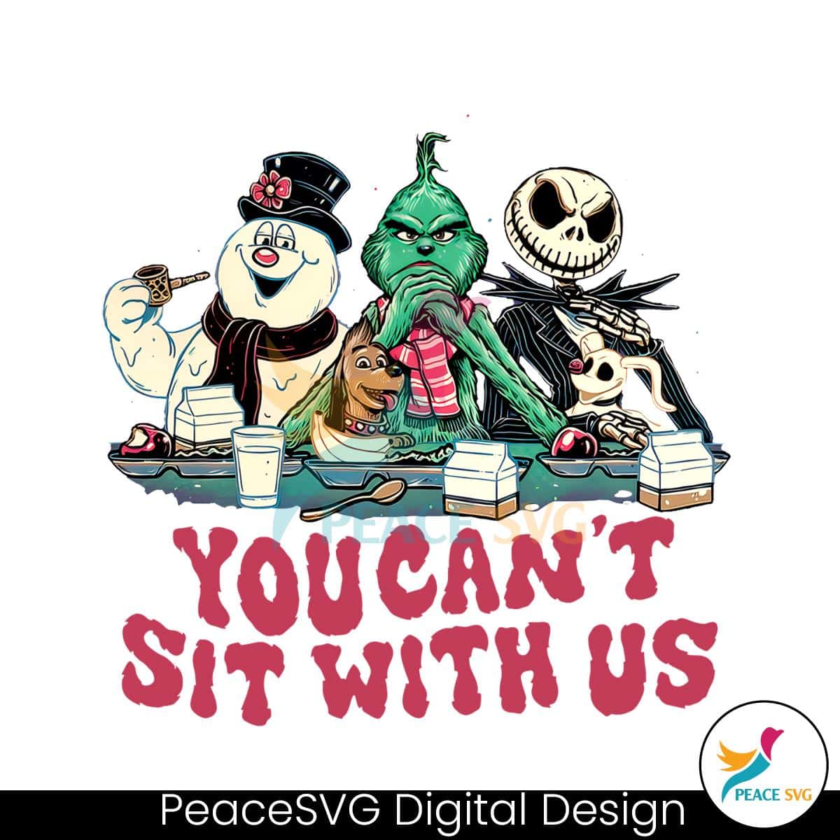 You Cant Sit With Us Frosty And Friends SVG For Cricut Files » PeaceSVG