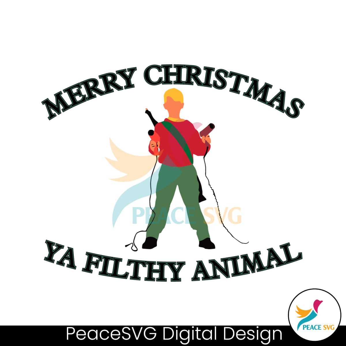 Merry Christmas Ya Filthy Animal Kenvil Home Alone SVG File » PeaceSVG