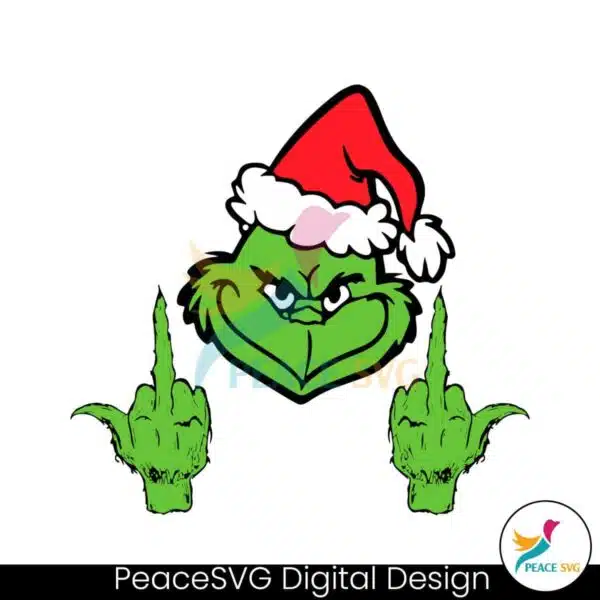 grinch-middle-finger-funny-grinch-face-svg-for-cricut-files