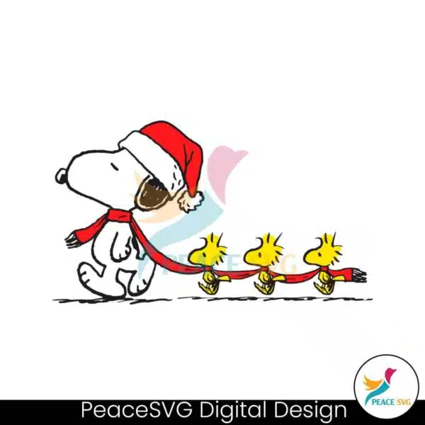 christmas-snoopy-and-woodstock-cartoon-characters-svg