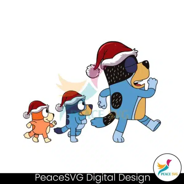 christmas-bluey-family-santa-hat-svg-digital-cricut-file