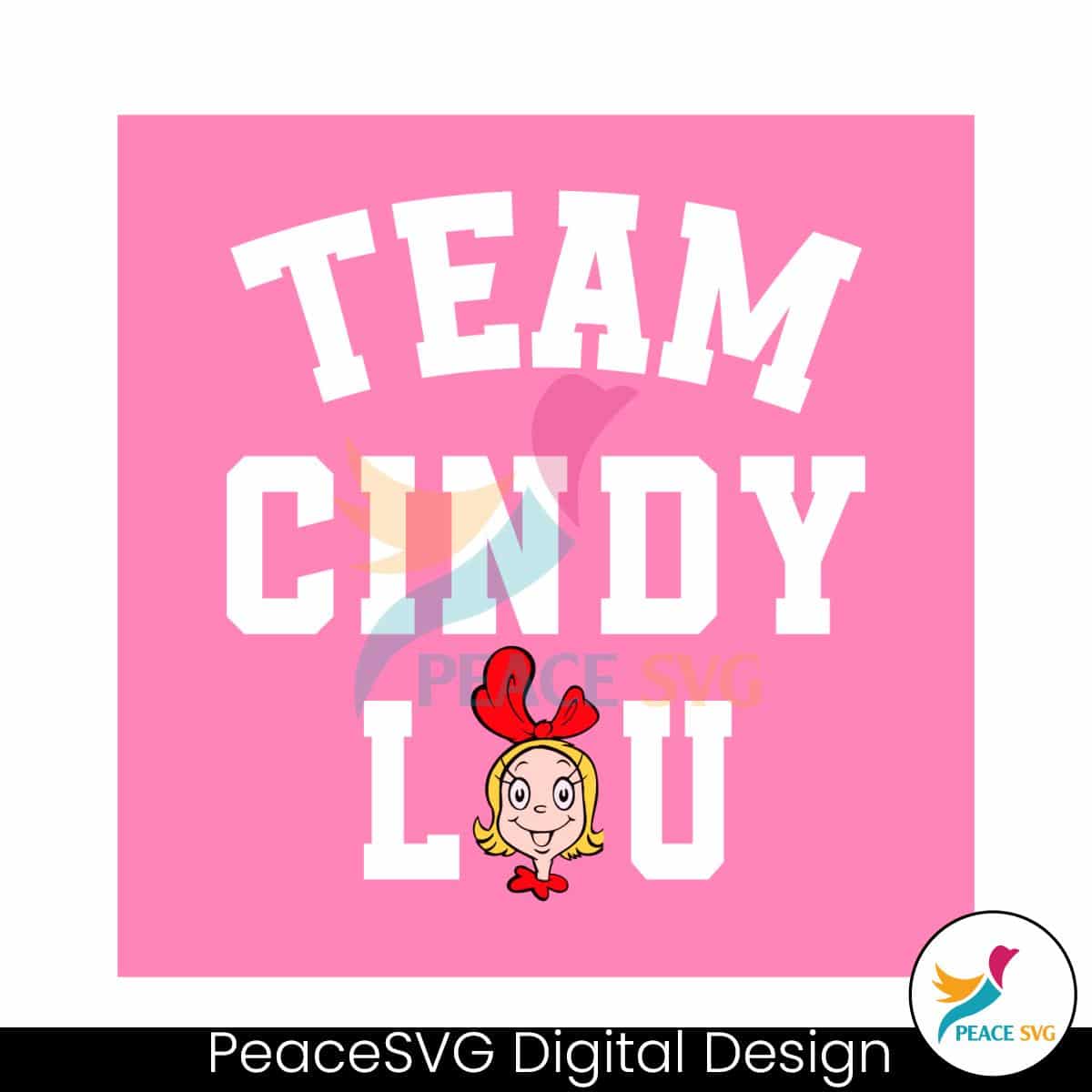 Team Cindy Lou Funny Christmas Character SVG Cricut Files » PeaceSVG