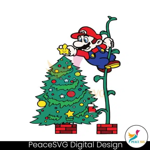 funny-super-mario-christmas-tree-svg-graphic-design-file