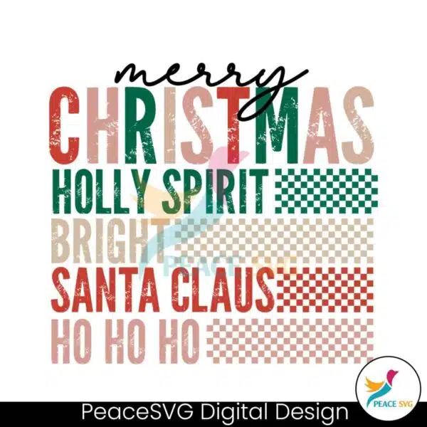 checkered-merry-christmas-holly-spirit-svg-cricut-files