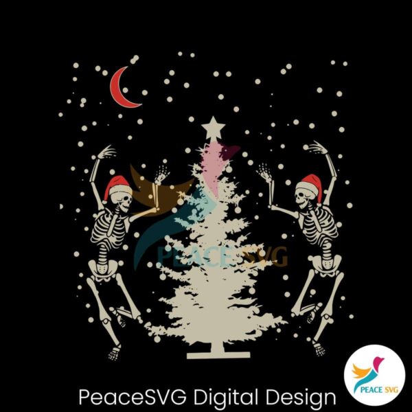dancing-skeleton-christmas-tree-svg-graphic-design-file