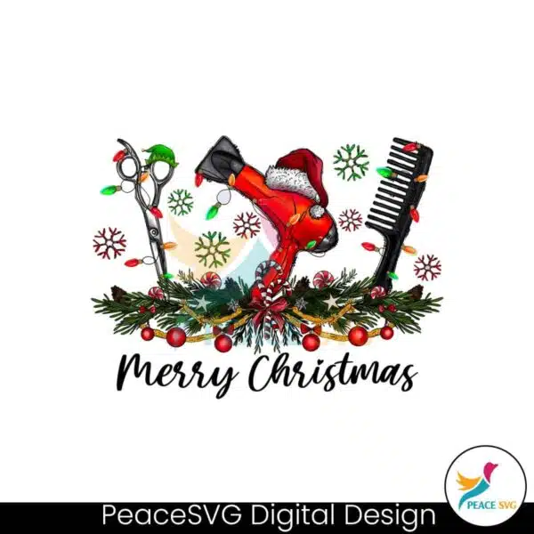 merry-christmas-hairstylist-retro-hairdresser-png-file