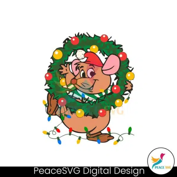 disney-cinderella-gus-gus-christmas-wreath-svg-cricut-files