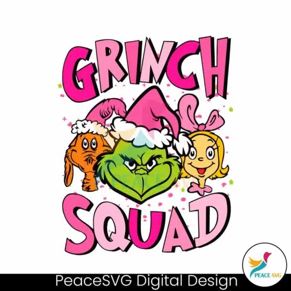 retro-pink-christmas-grinch-squad-svg-digital-cricut-file