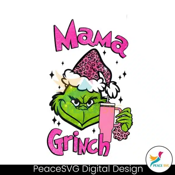 glitter-mama-grinch-christmas-png-sublimation-download