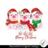 ho-ho-ho-merry-christmas-pig-santa-hat-png-download