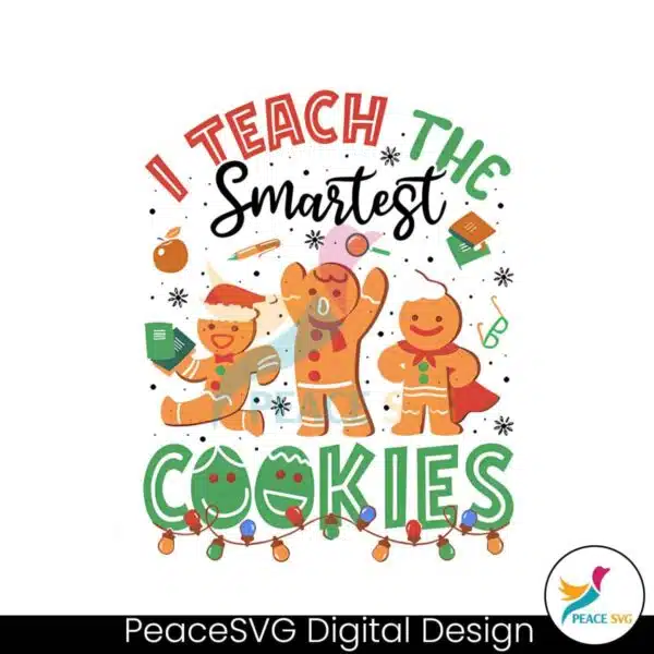 retro-i-teach-the-smartest-cookies-png-sublimation-design