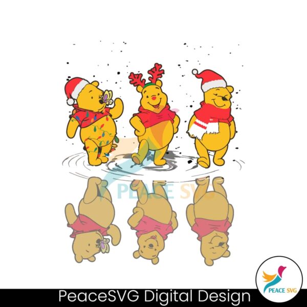 cute-santa-winnie-the-pooh-dancing-christmas-svg-file
