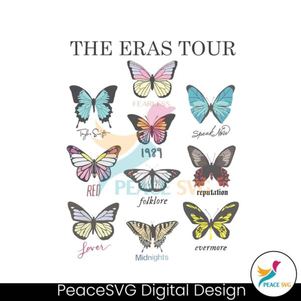 vintage-the-eras-tour-butterfly-albums-png-download
