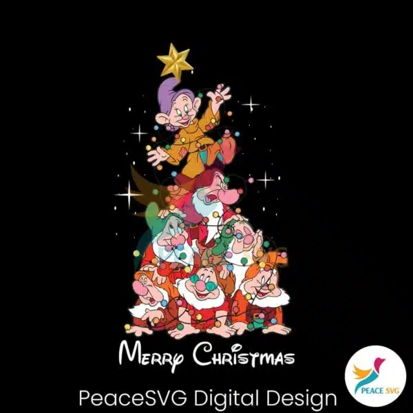 seven-dwarfs-christmas-lights-png-sublimation-design