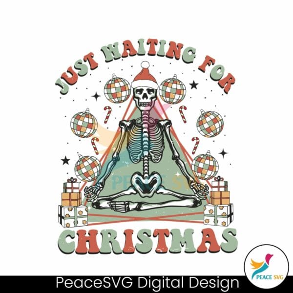 just-waiting-for-christmas-disco-ball-svg-digital-file