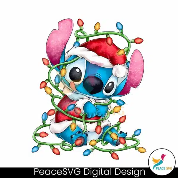 retro-lilo-and-stitch-christmas-lights-png-download-file