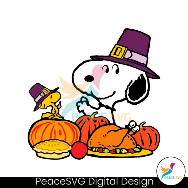 thanksgiving-peanuts-snoopy-and-woodstock-svg-cricut-files