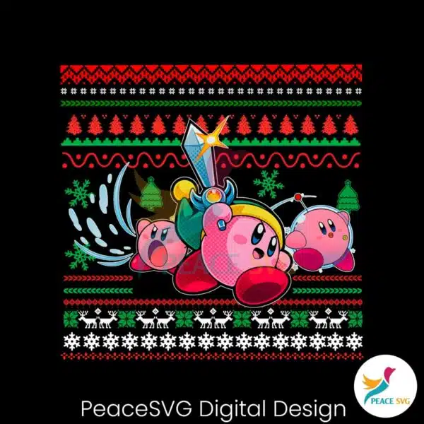 funny-pink-game-kirby-christmas-png-sublimation-design