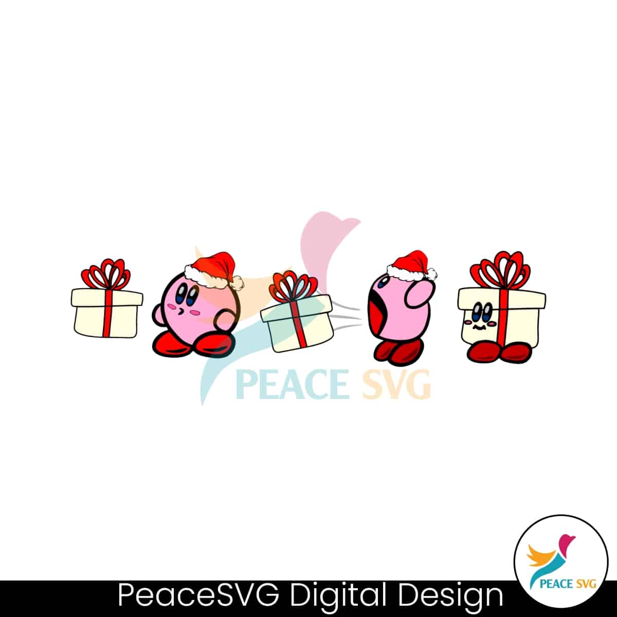 Vintage Kirby Christmas T Svg Graphic Design File Peacesvg