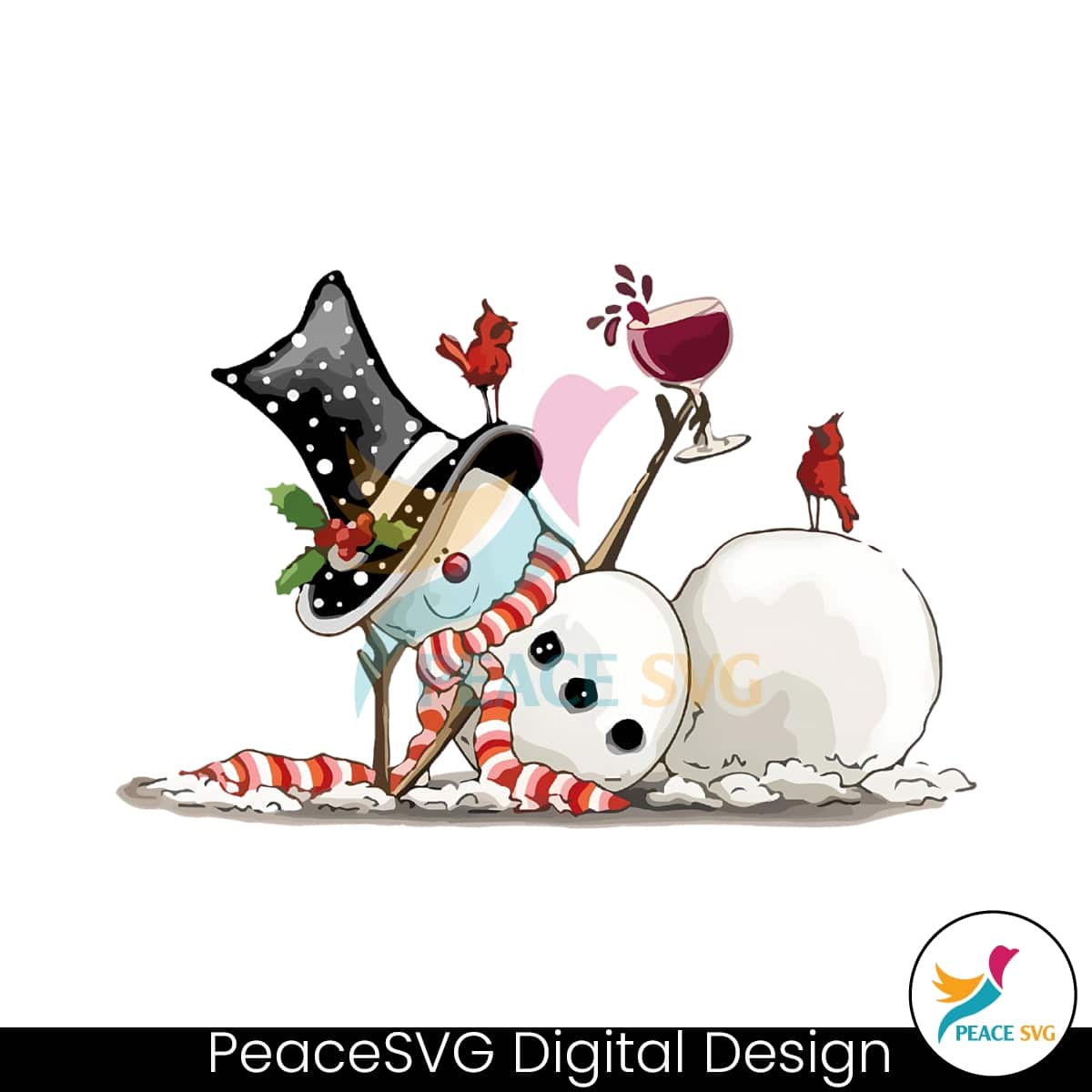 funny-christmas-snowman-with-wine-png-download