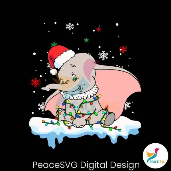 disney-dumbo-santa-christmas-lights-svg-cricut-file