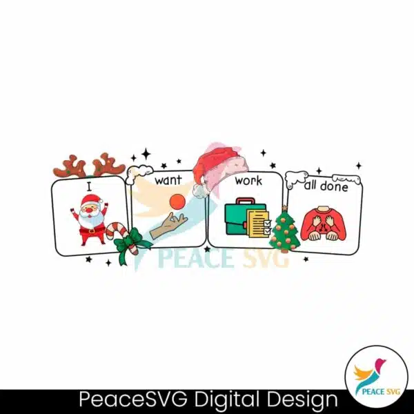 aba-christmas-i-want-work-all-done-png-download-file