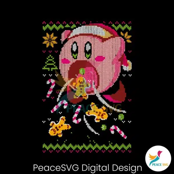 cute-pink-kirby-and-cookie-png-sublimation-download