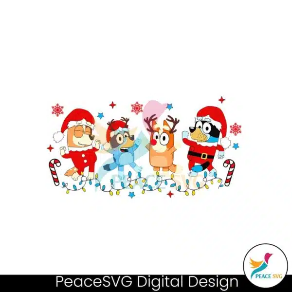 dancing-bluey-christmas-family-png-sublimation-digital