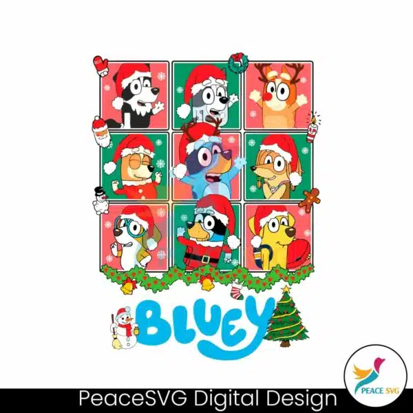 vintage-bluey-family-christmas-wreath-svg-cricut-file