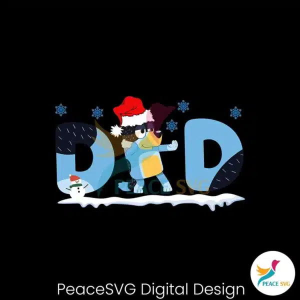 bluey-dad-christmas-with-santa-hat-png-digital-cricut-file